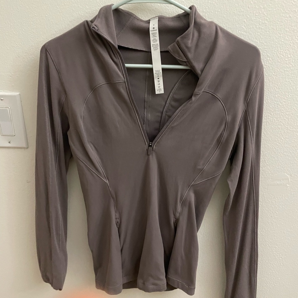Purple lululemon quarter zip size 4